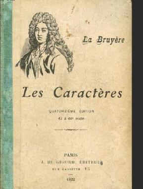 Trois dissertations sur Les Caractères La Bruyère