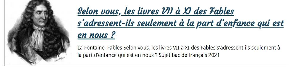 Les livres vii a xi des fables de la fontaine s adressent ils seulement à la part d enfance qui est en nous